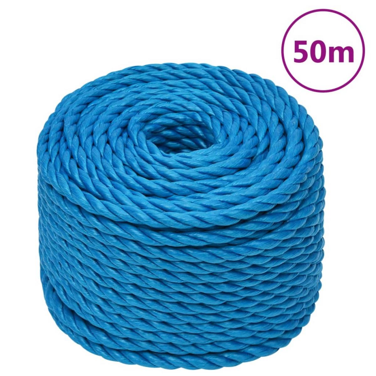 Cuerda de trabajo polipropileno azul 20 mm 50 m