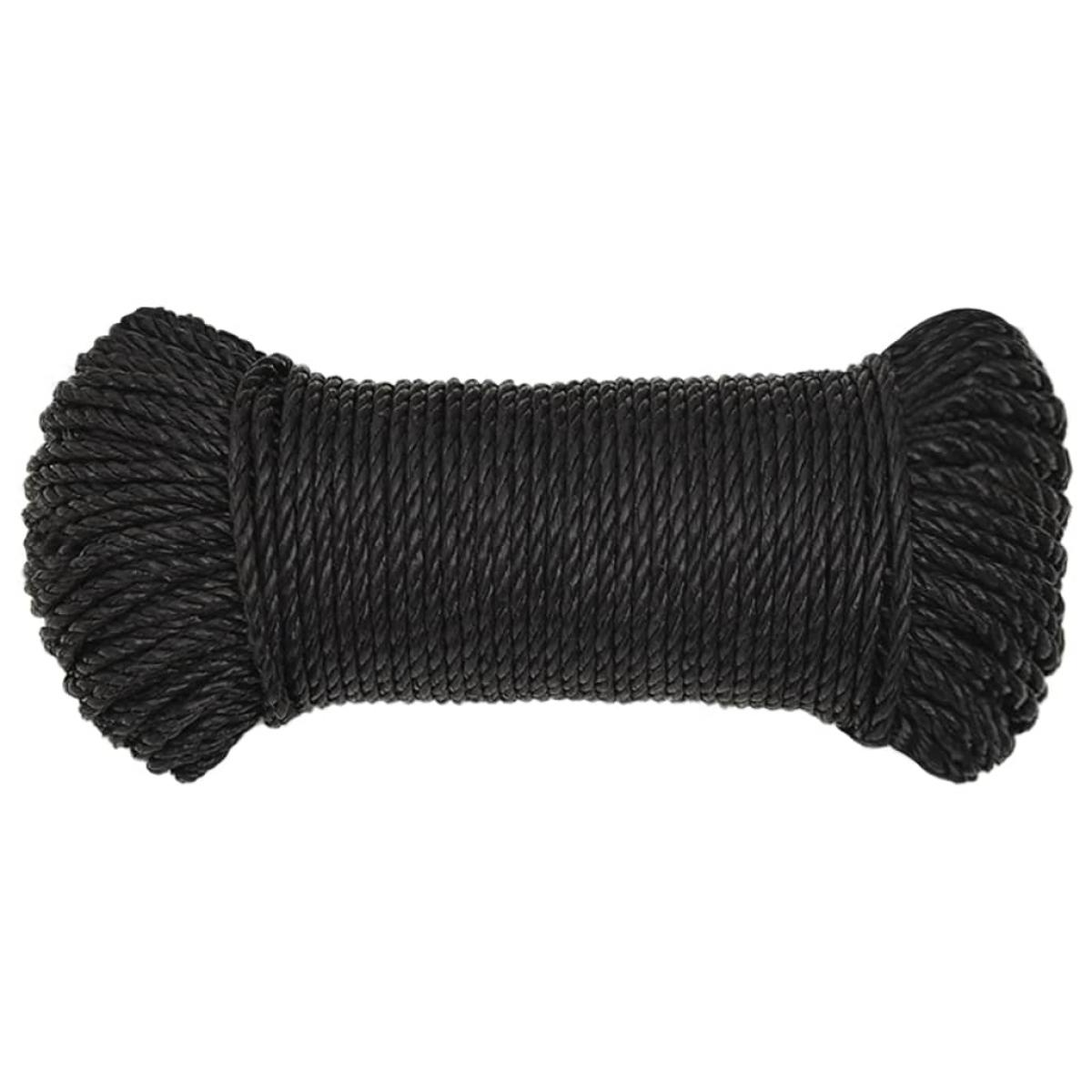 Cuerda de trabajo polipropileno negro 8 mm 500 m