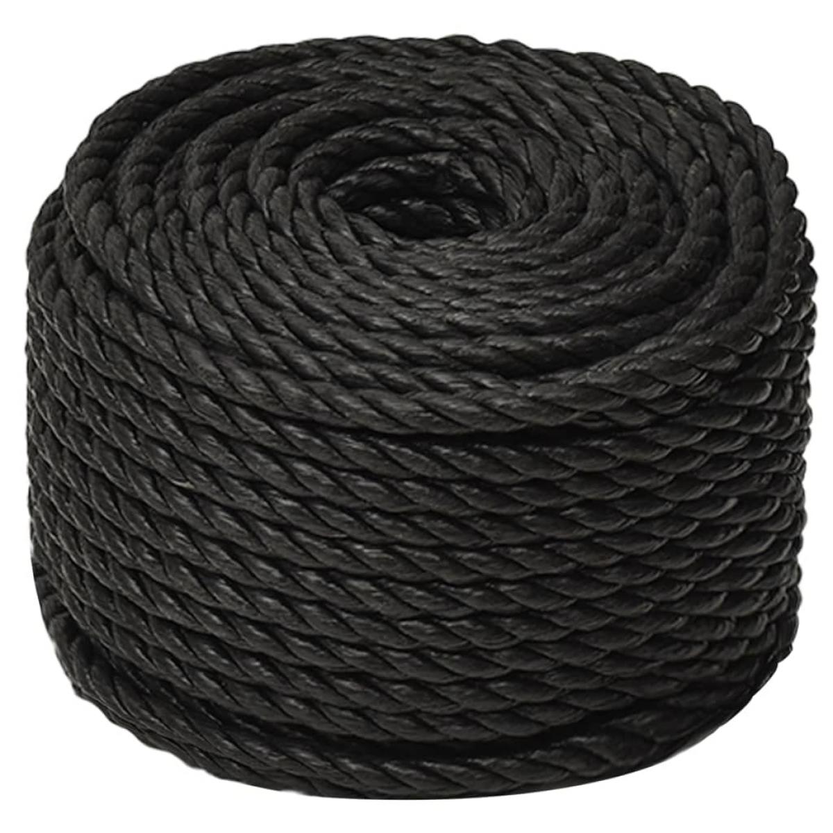 Cuerda de trabajo polipropileno negro 24 mm 50 m