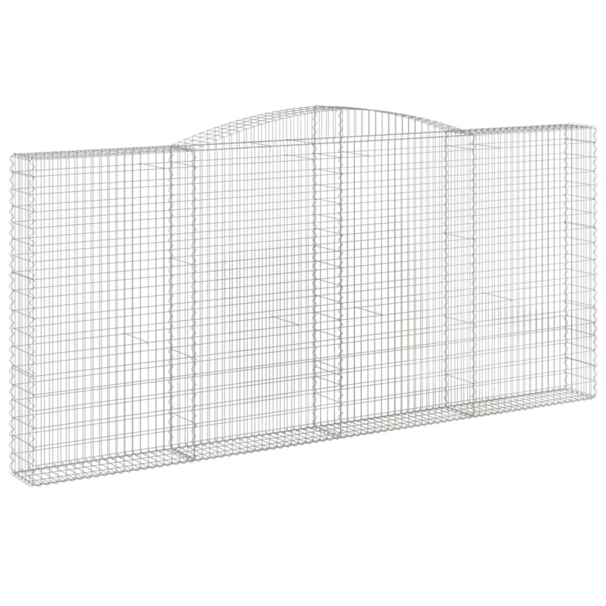 Cesta gaviones forma arco hierro galvanizado 400x30x180/200 cm
