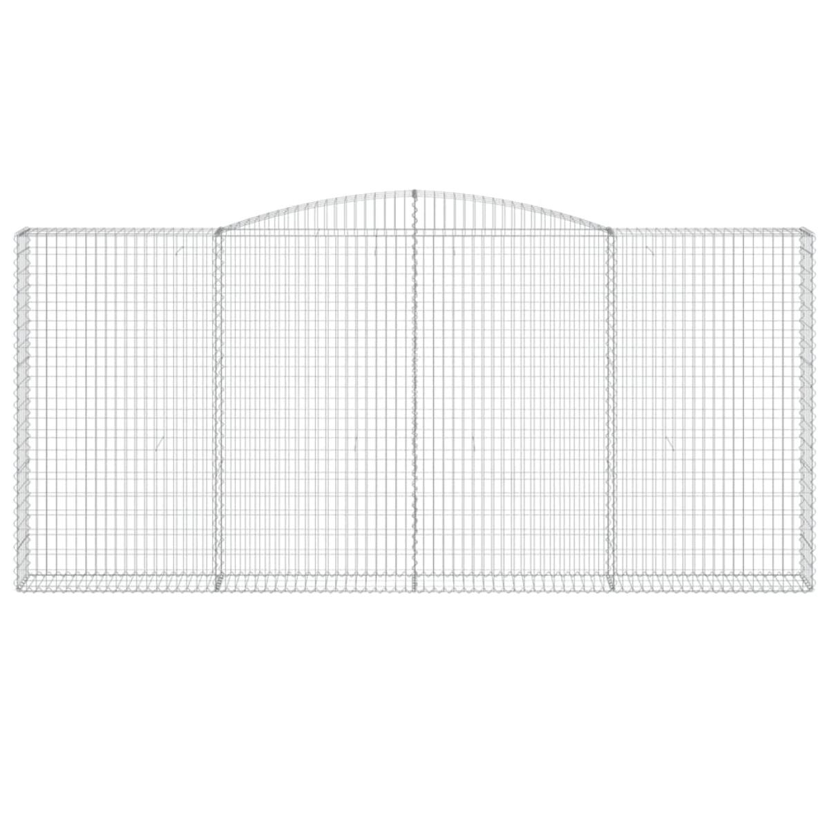 Cesta gaviones forma arco hierro galvanizado 400x30x180/200 cm