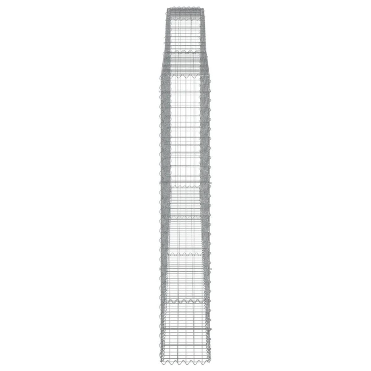Cesta gaviones forma arco hierro galvanizado 400x30x180/200 cm