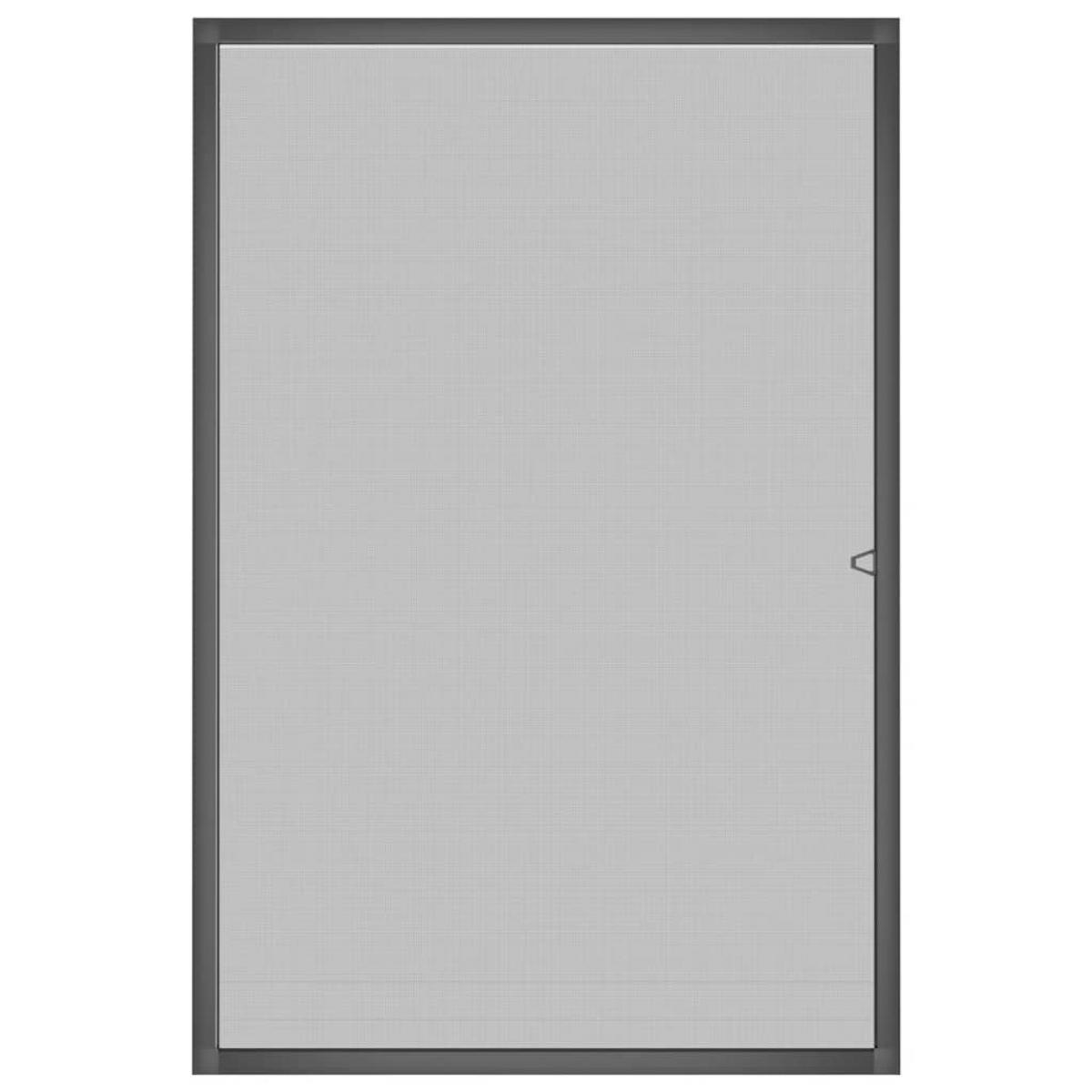 Mosquitera para ventanas gris antracita 80x120 cm