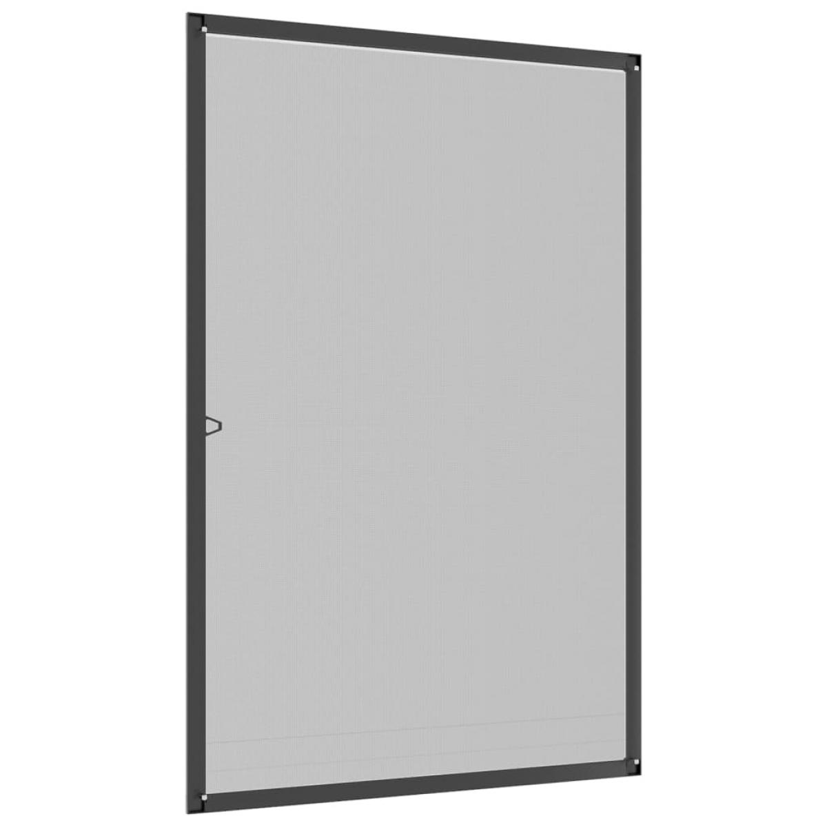 Mosquitera para ventanas gris antracita 80x120 cm
