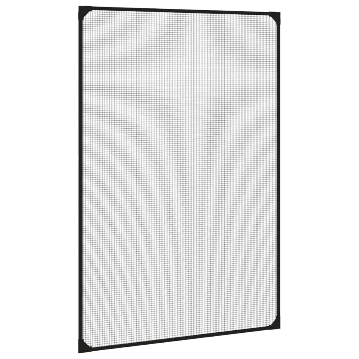 Mosquitera magnética para ventanas gris antracita 80x120 cm