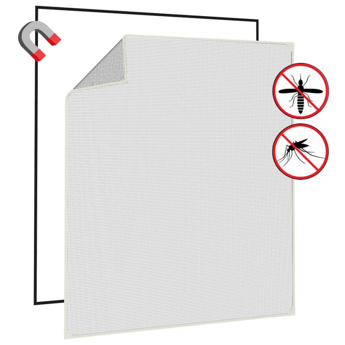 Mosquitera magnética para ventanas blanco 120x140 cm