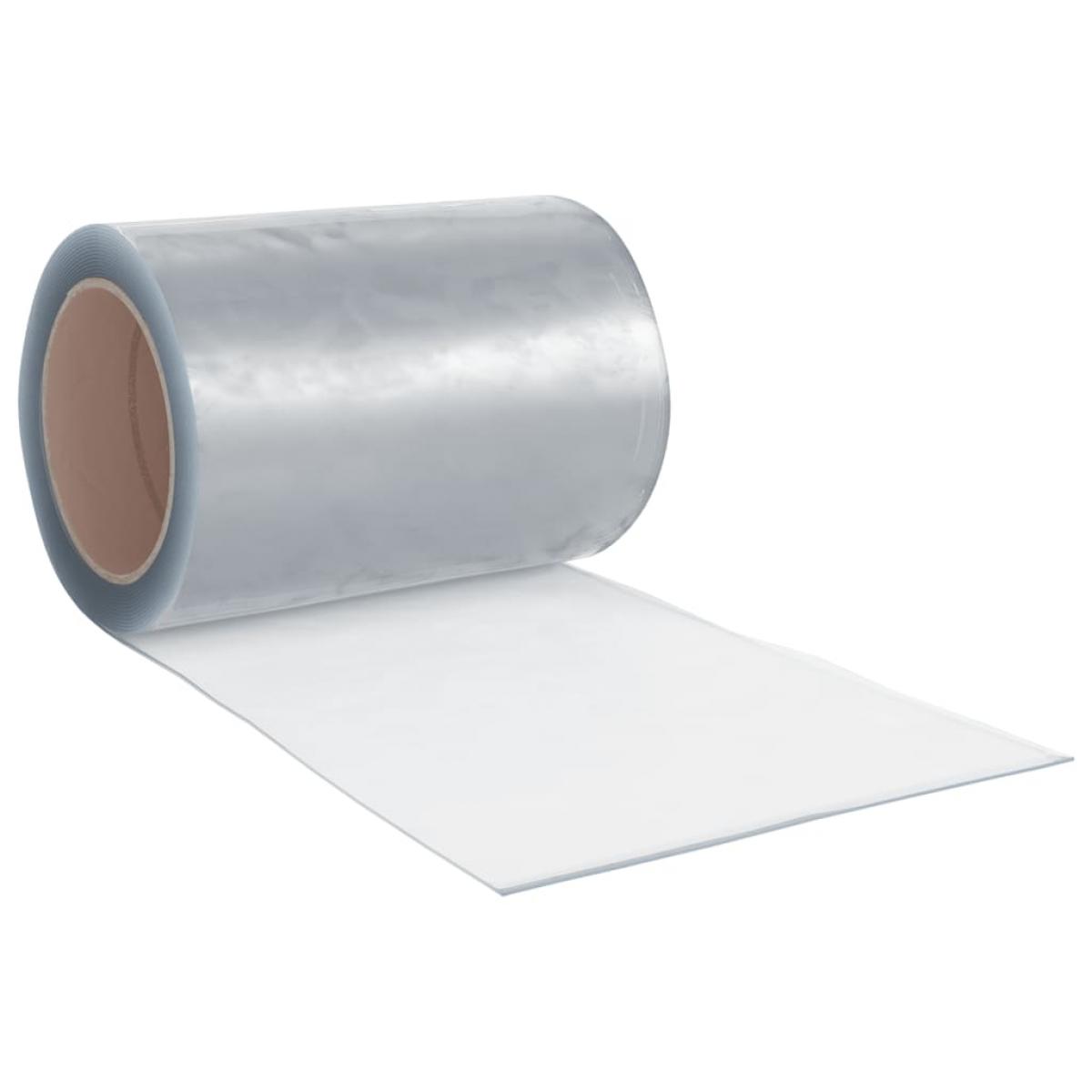 Tira de cortina para puertas PVC transparente 300x2,6 mm 10 m