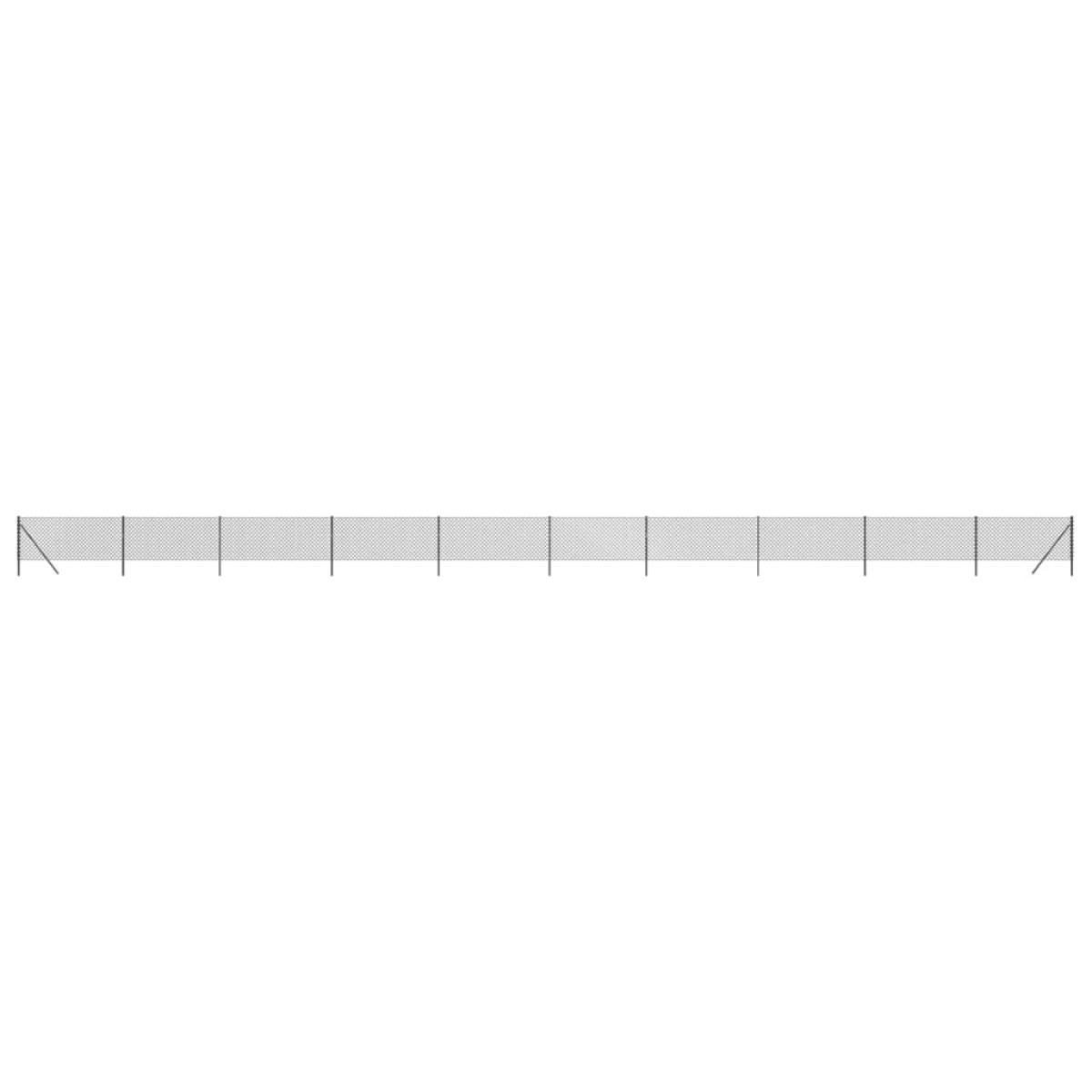 Cerca de alambre gris antracita 0,8x25 m