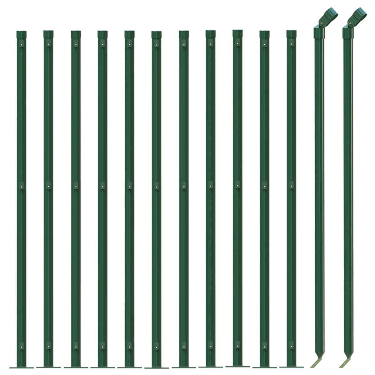Cerca de alambre con brida verde 1x25 m