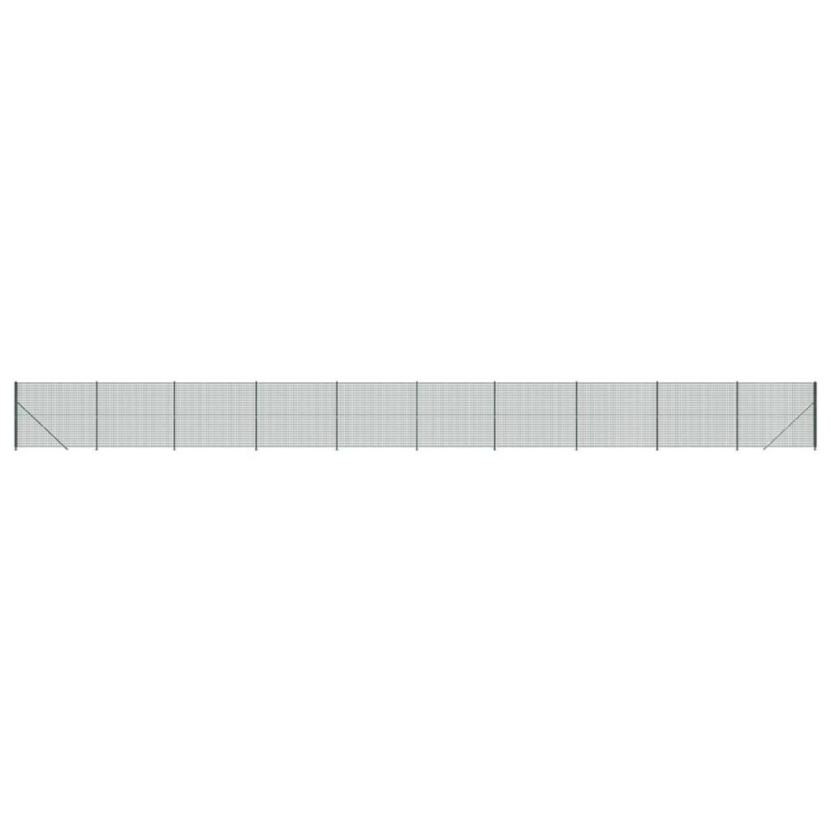 Cerca de alambre con brida verde 2x25 m