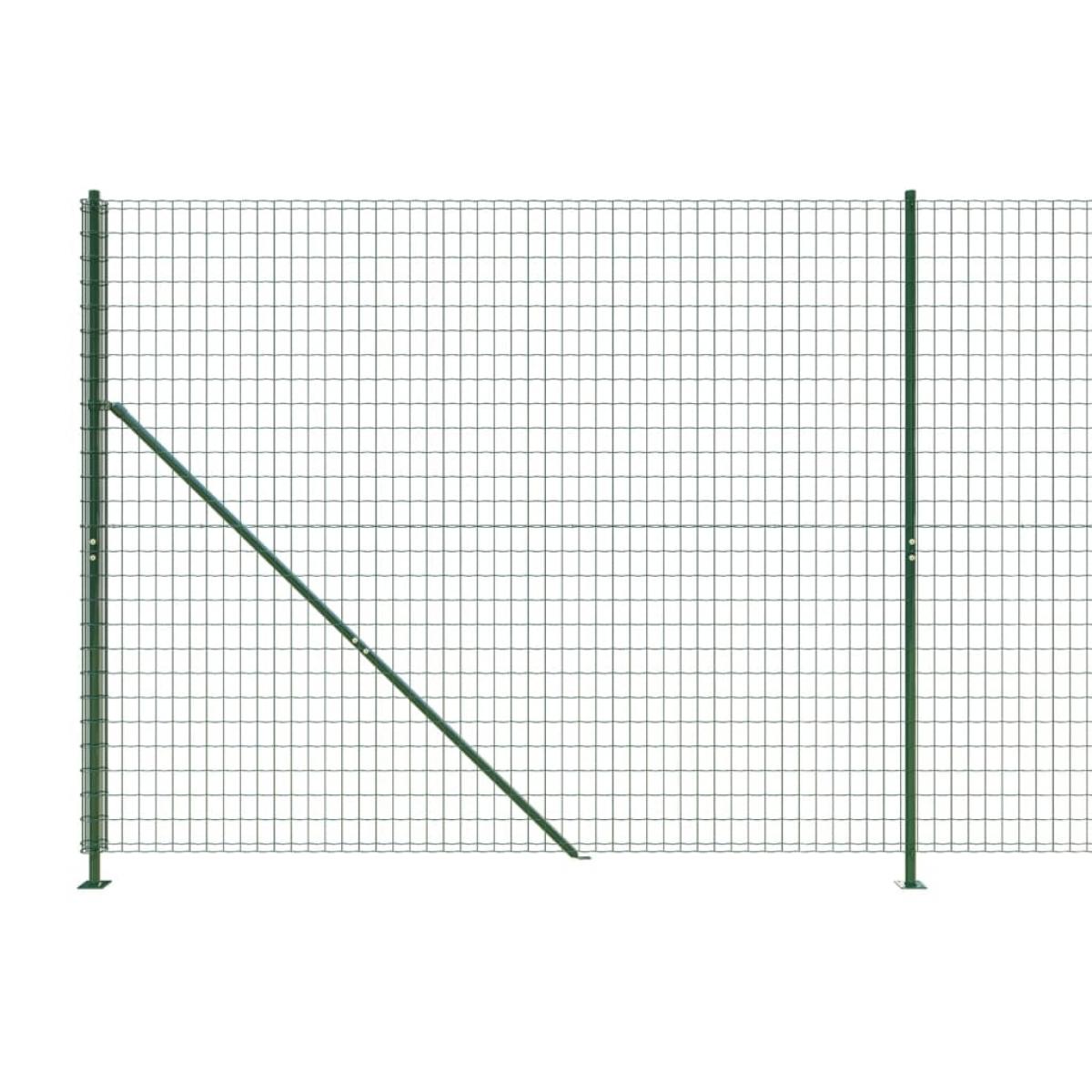 Cerca de alambre con brida verde 2x25 m