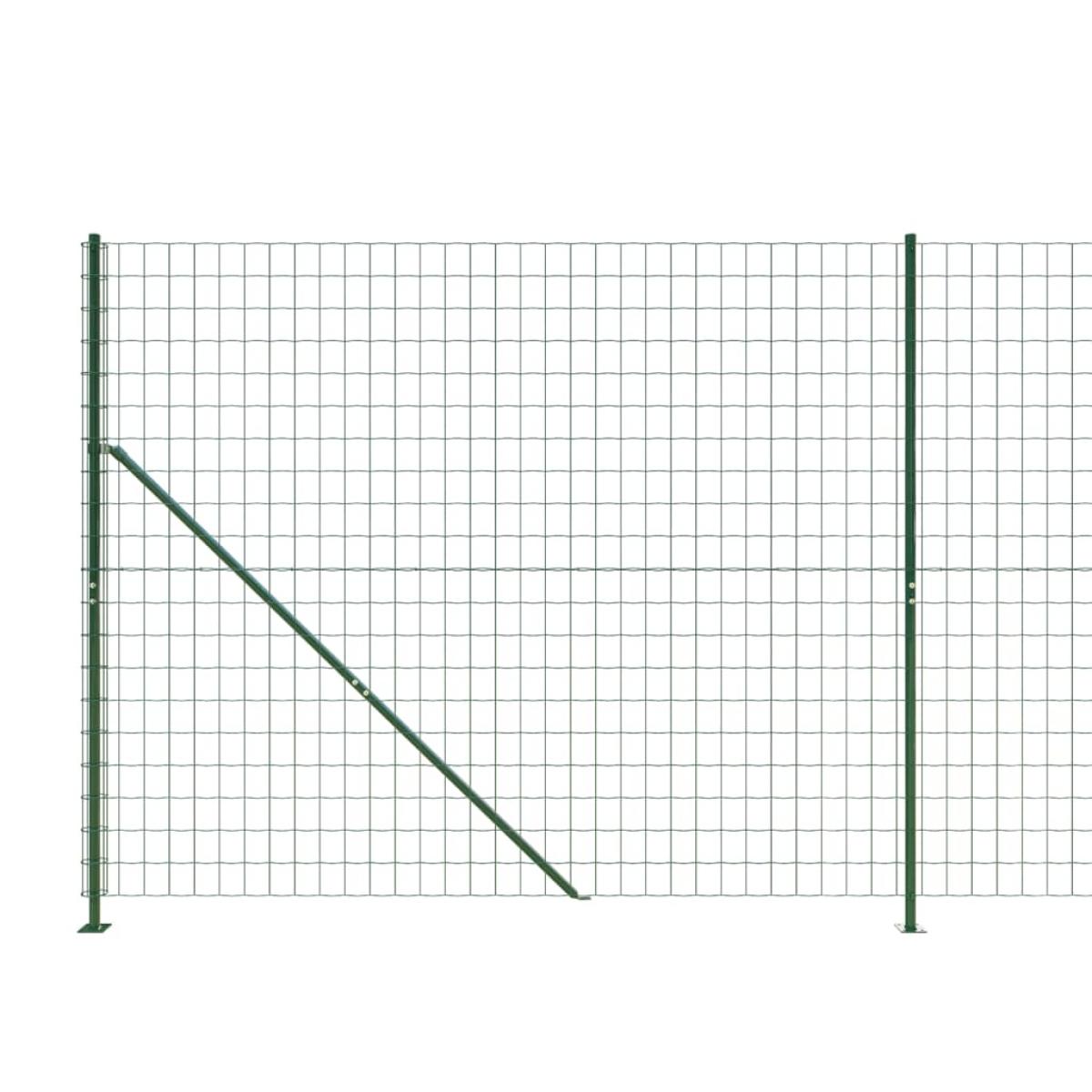 Cerca de alambre con brida verde 1,6x10 m