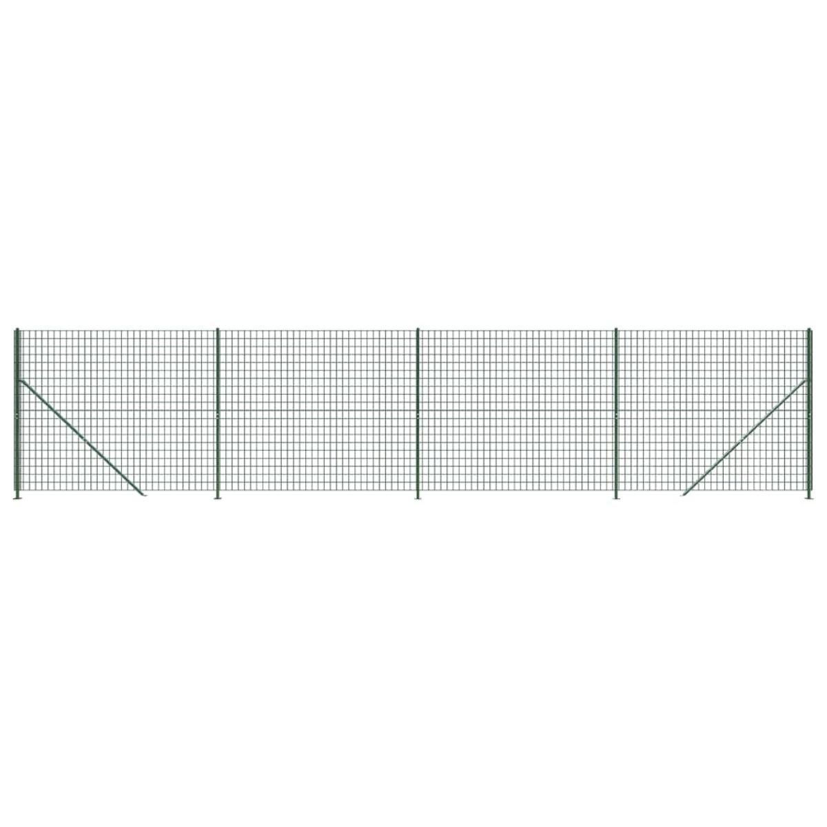 Cerca de alambre con brida verde 2x10 m