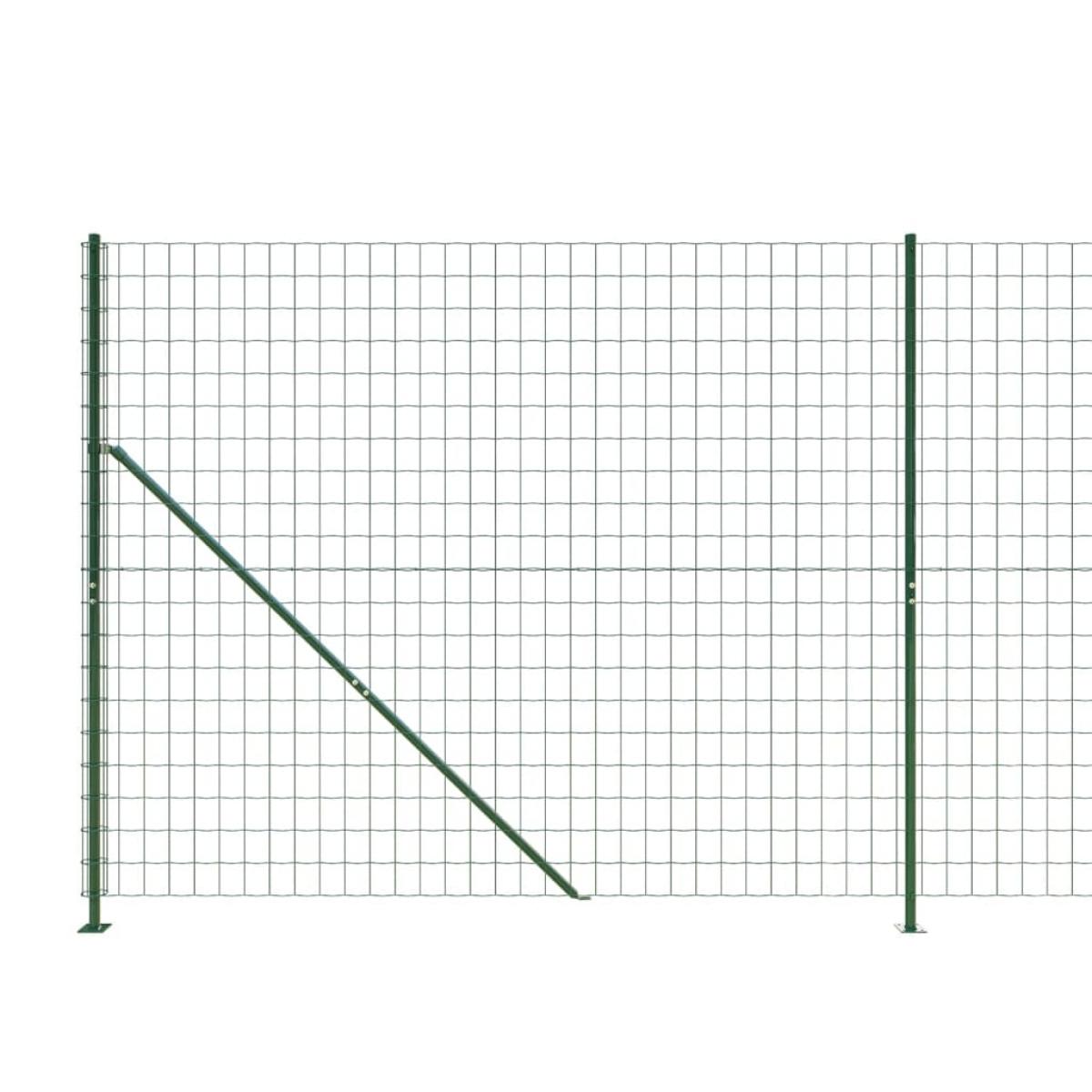 Cerca de alambre con brida verde 2x10 m