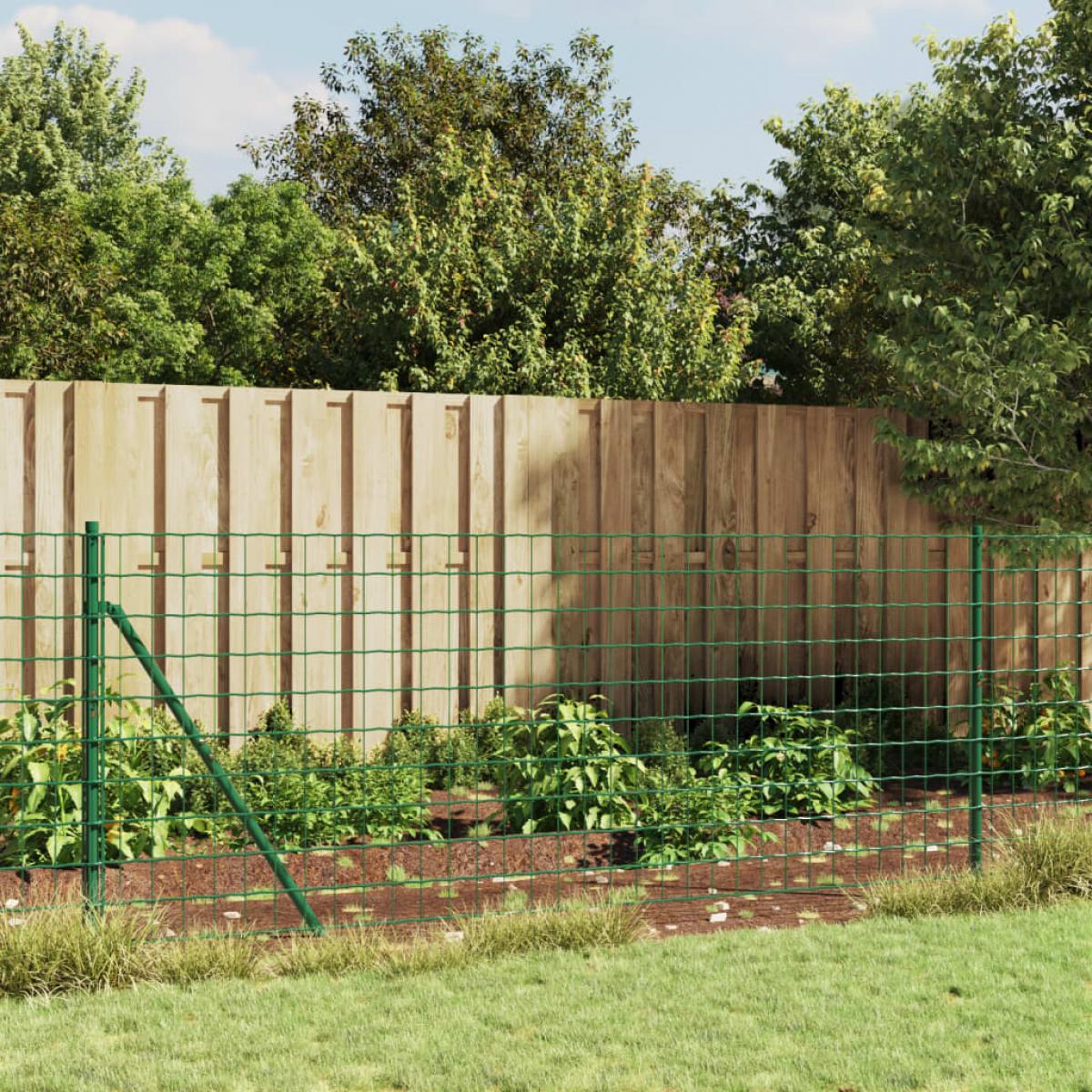 Cerca de alambre con brida verde 1,1x25 m