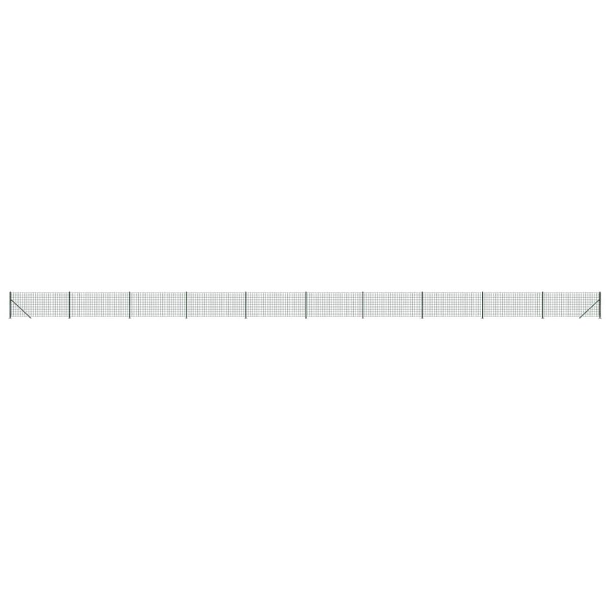 Cerca de alambre con brida verde 1,1x25 m