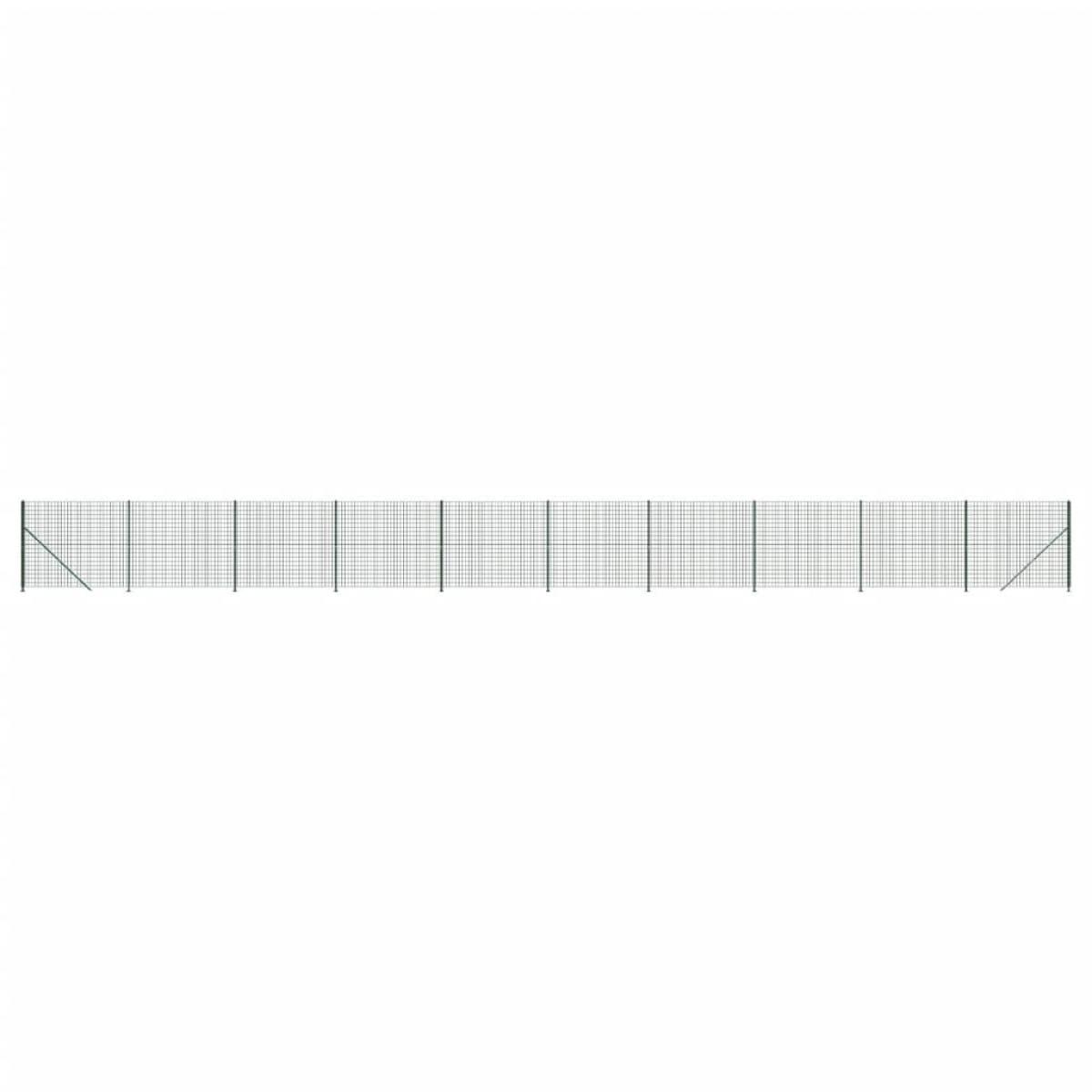 Cerca de alambre con brida verde 1,6x25 m