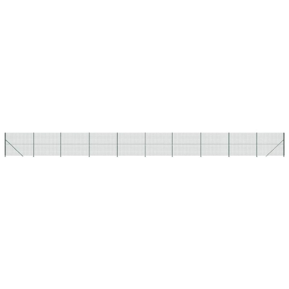 Cerca de alambre con brida verde 1,4x25 m