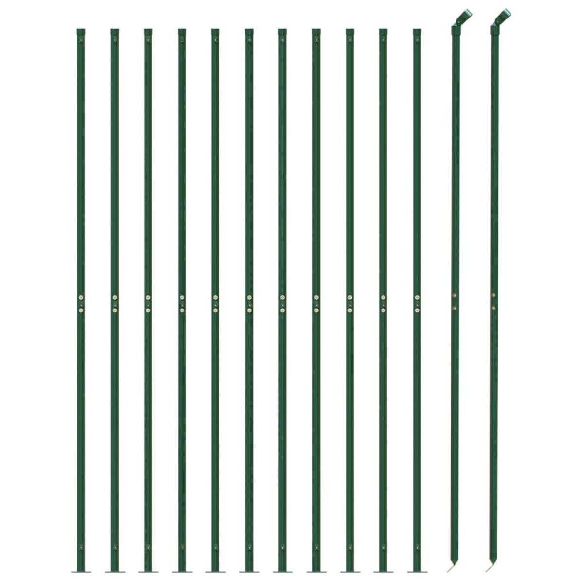 Cerca de alambre con brida verde 1,4x25 m