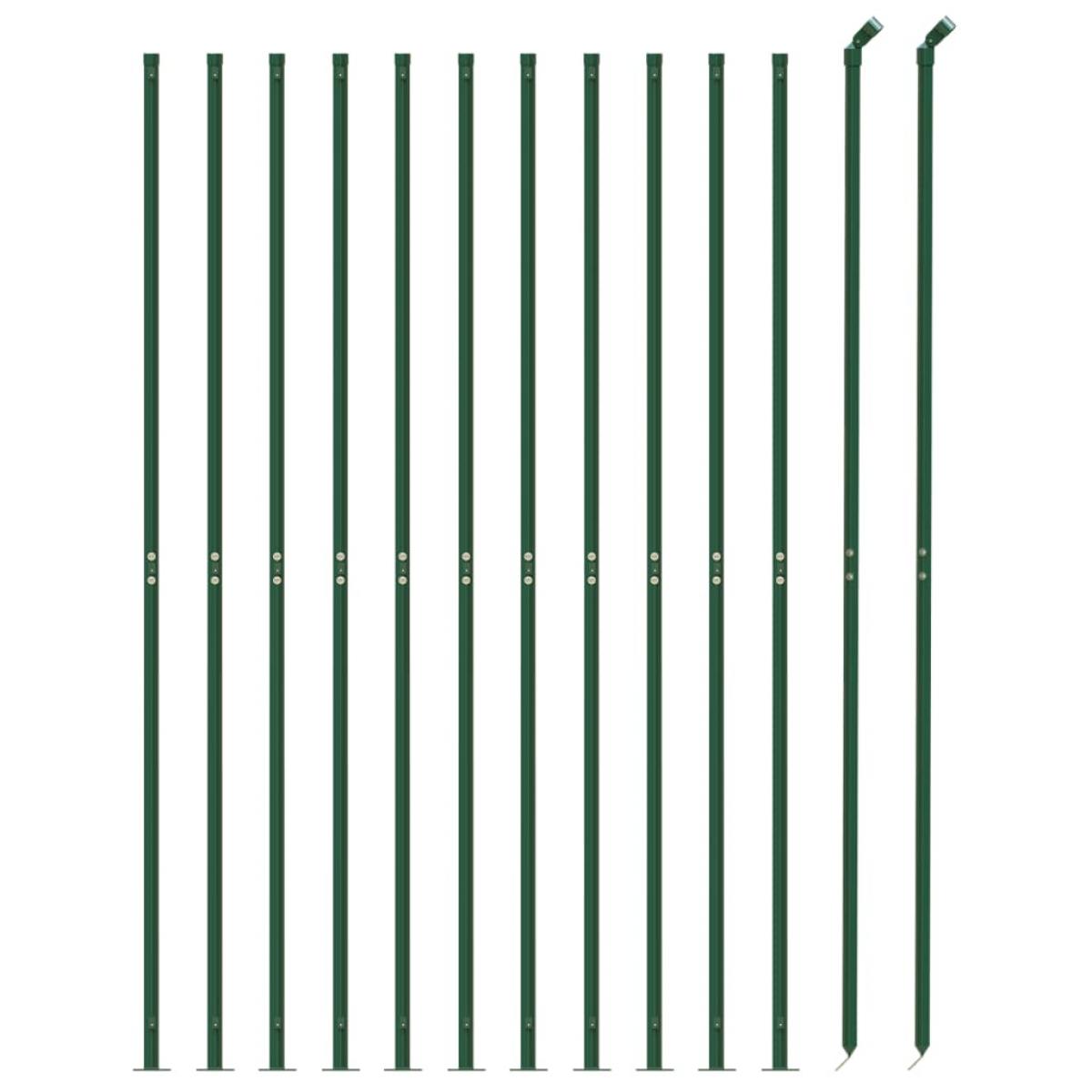 Cerca de alambre con brida verde 2,2x25 m