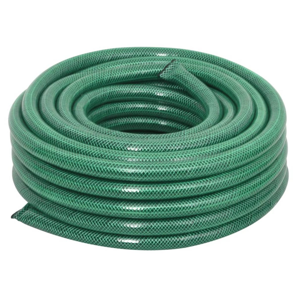 Manguera de jardín con juego de accesorios PVC verde 50 m