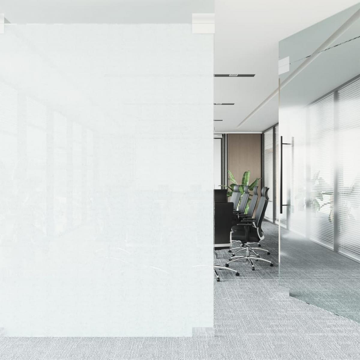 Lámina de ventana esmerilada diseño de rayas PVC 45x500 cm