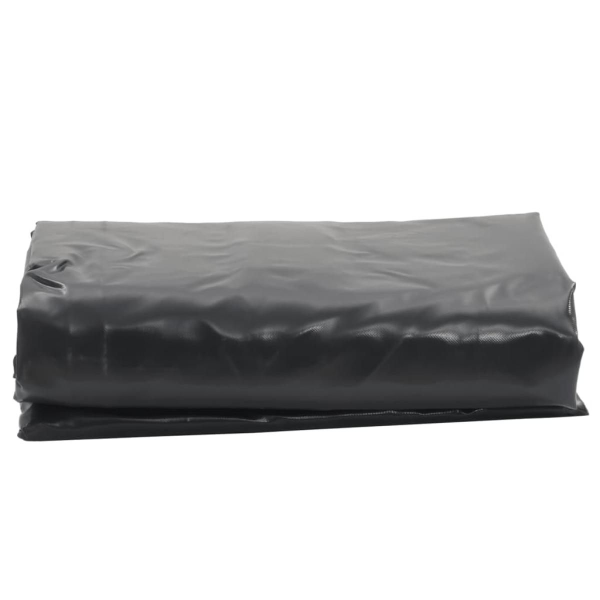 Lona gris antracita 1,5x10 m 650 g/m²