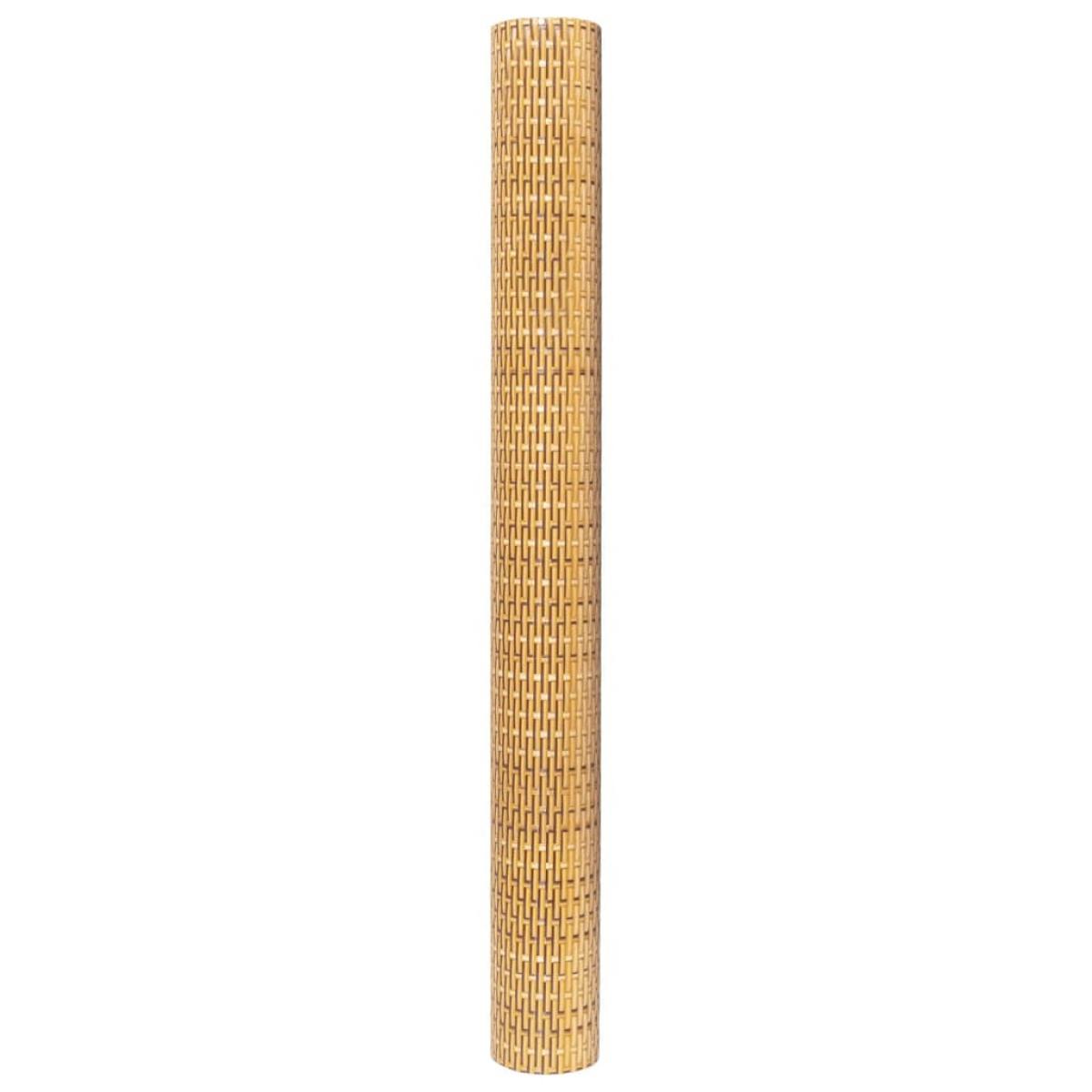 Toldo para balcón ratán sintético marrón claro 300x80 cm