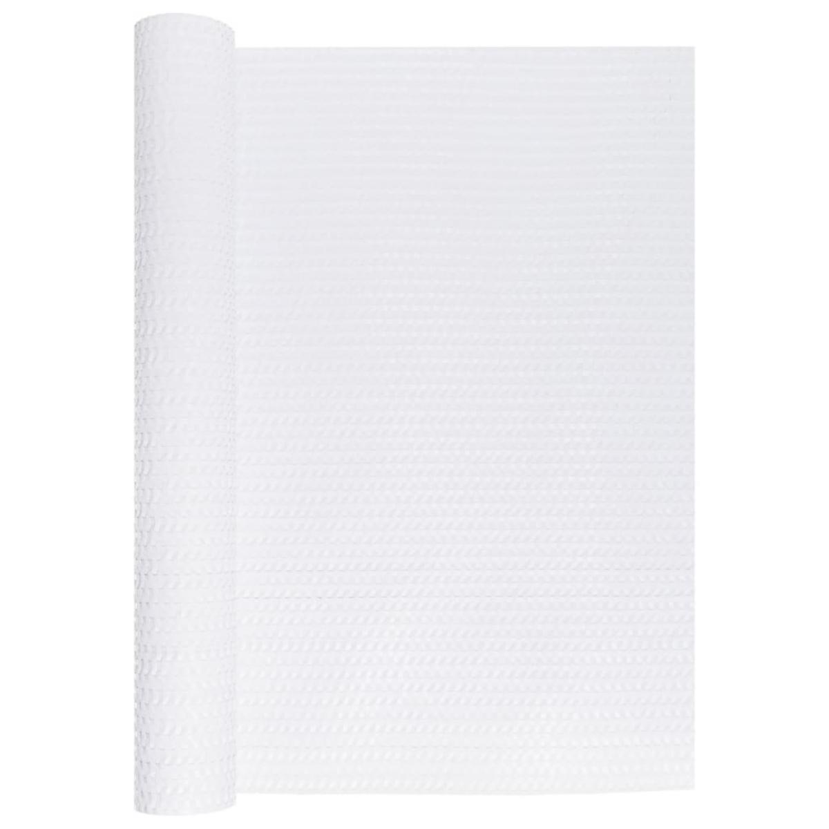 Toldo para balcón ratán sintético blanco 500x80 cm