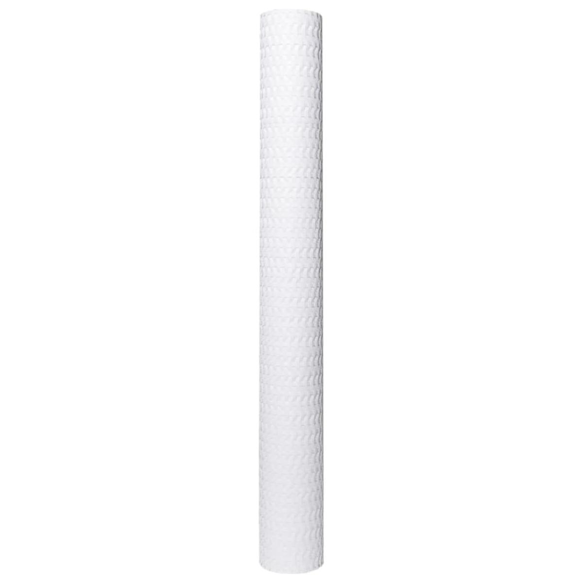 Toldo para balcón ratán sintético blanco 500x80 cm