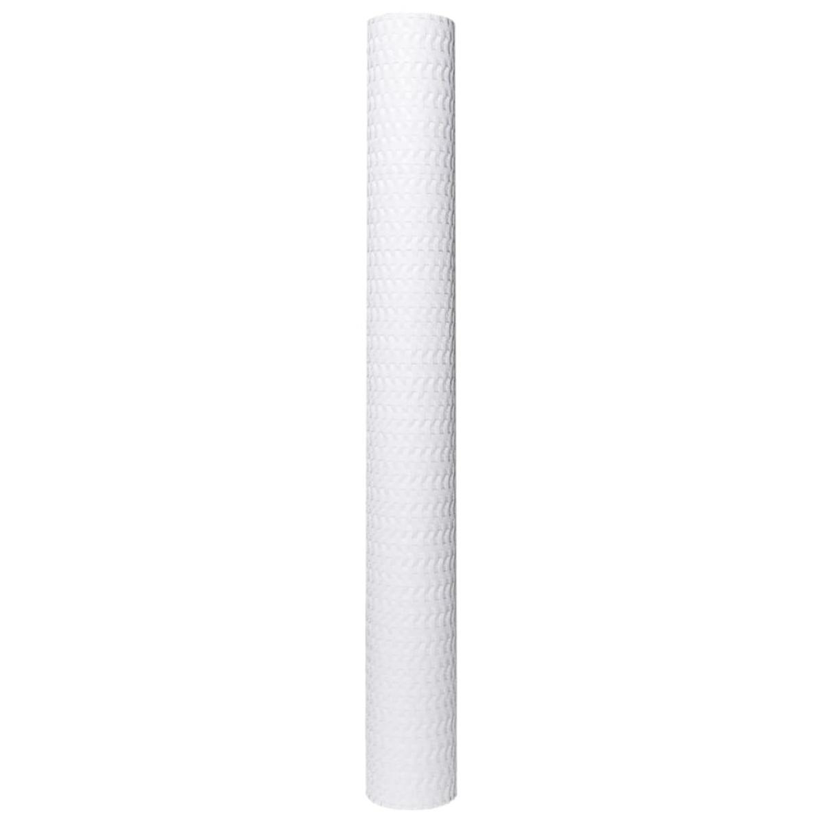 Toldo para balcón ratán sintético blanco 1000x80 cm