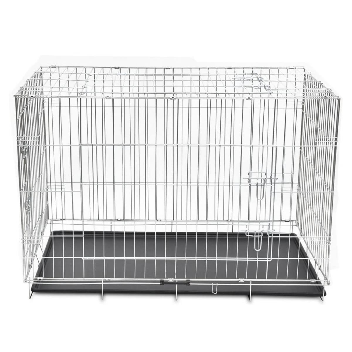 Jaula para perros plegable de metal XXL  