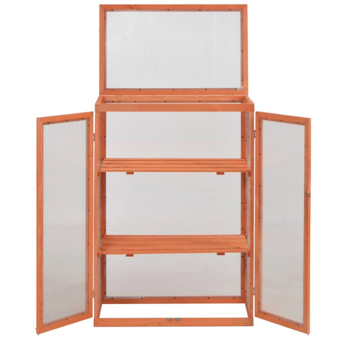 Invernadero de madera 75x47x109 cm