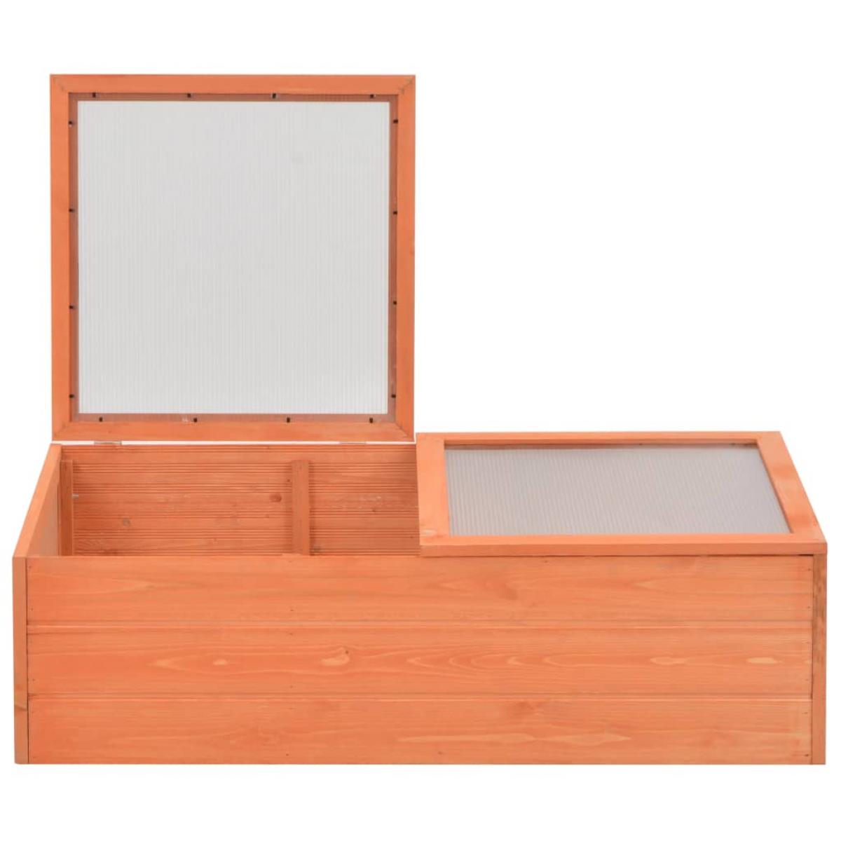 Invernadero de madera 100x50x34 cm