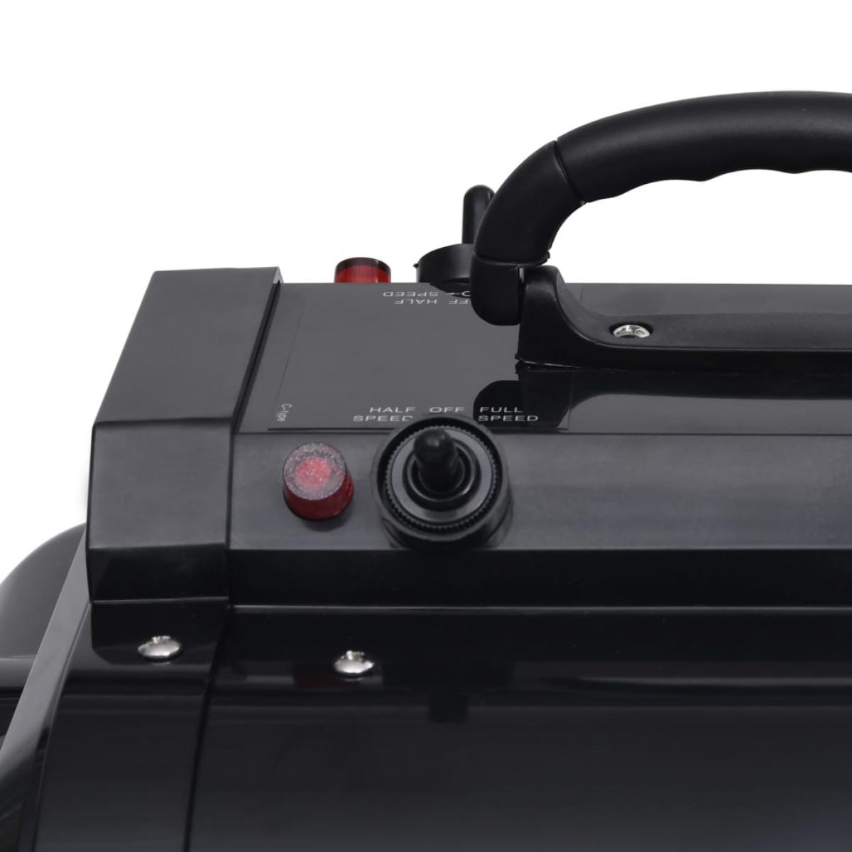 Secador de mascotas doble motor negro