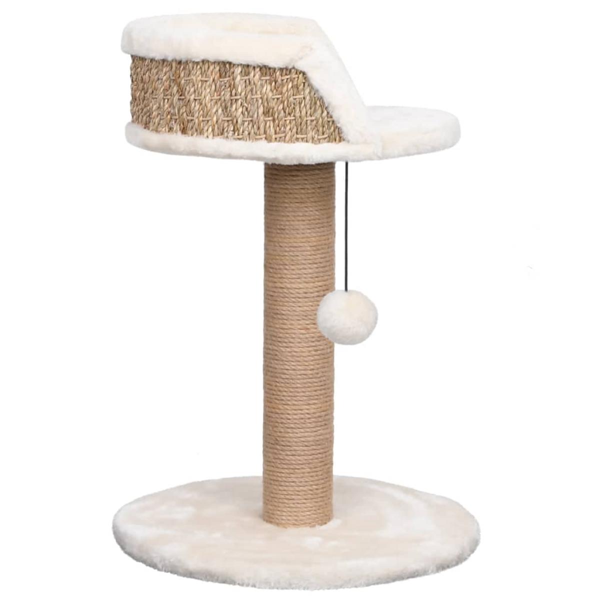 Árbol para gatos con poste rascador hierba marina 49 cm