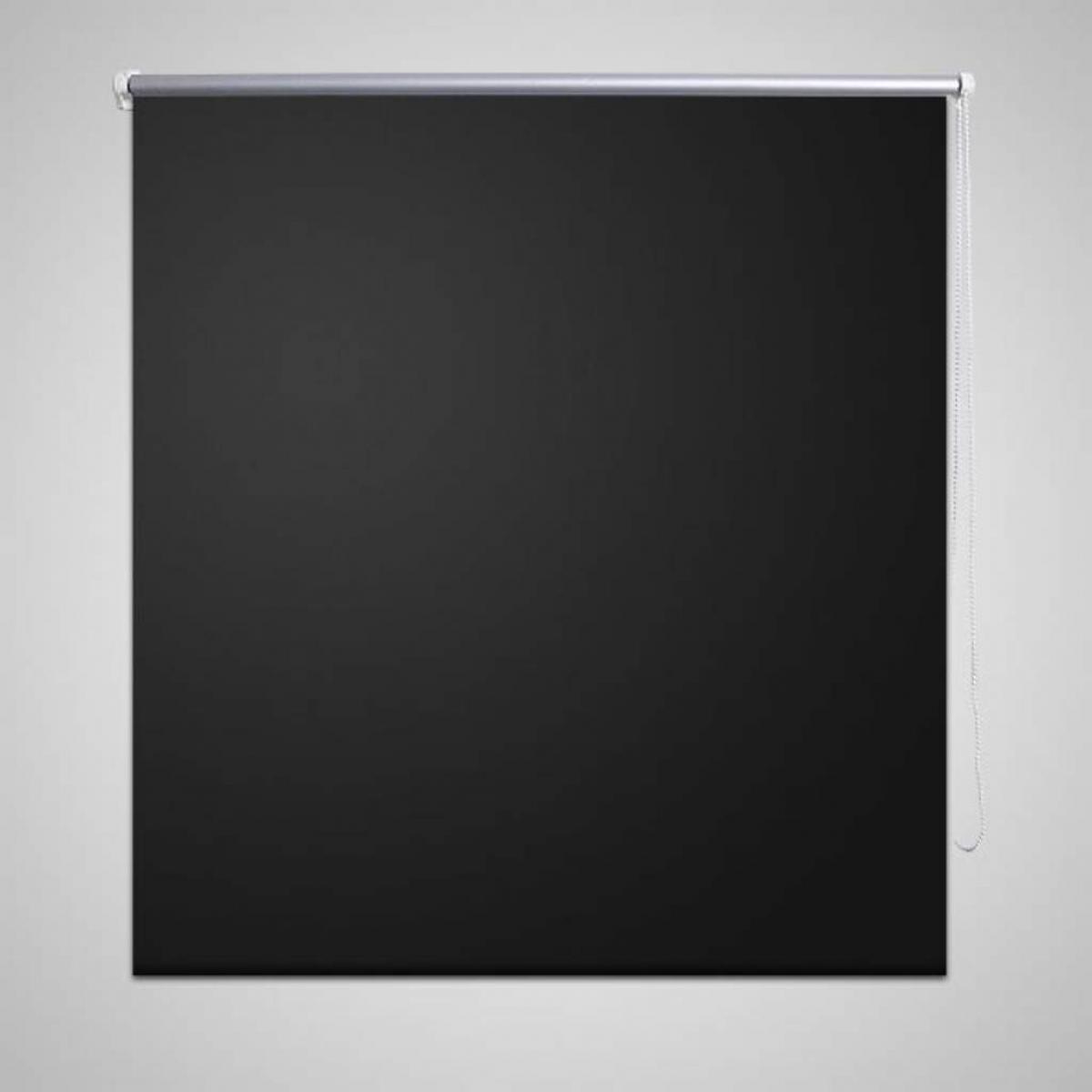 Persiana estor opaco enrollable negro 160x230 cm