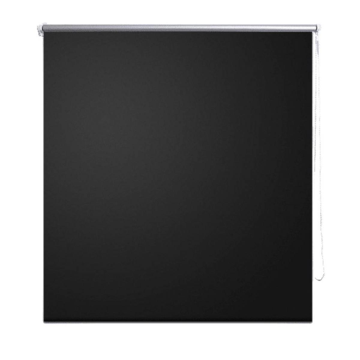Persiana estor opaco enrollable negro 160x230 cm