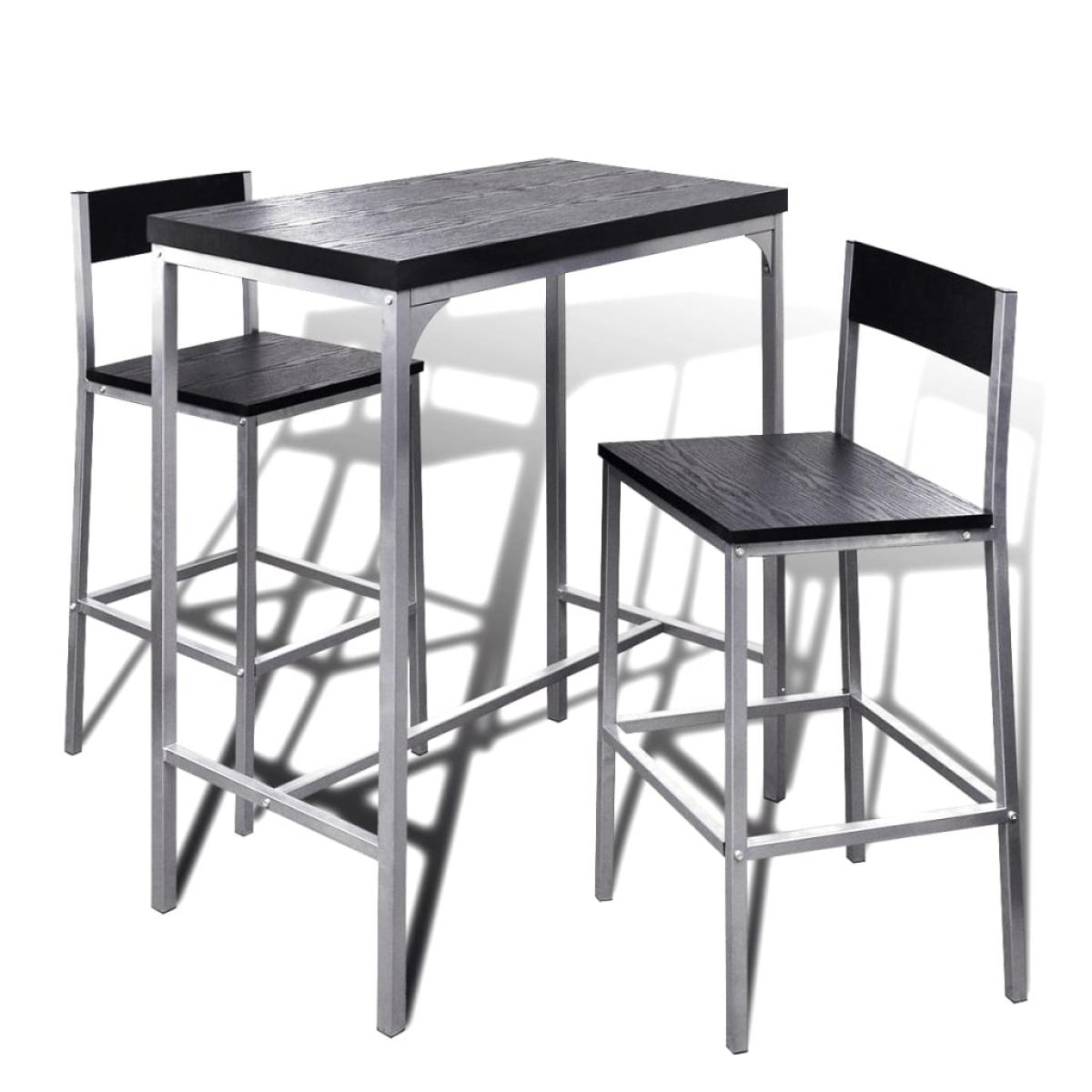 Mesa alta y taburetes de barra de cocina 