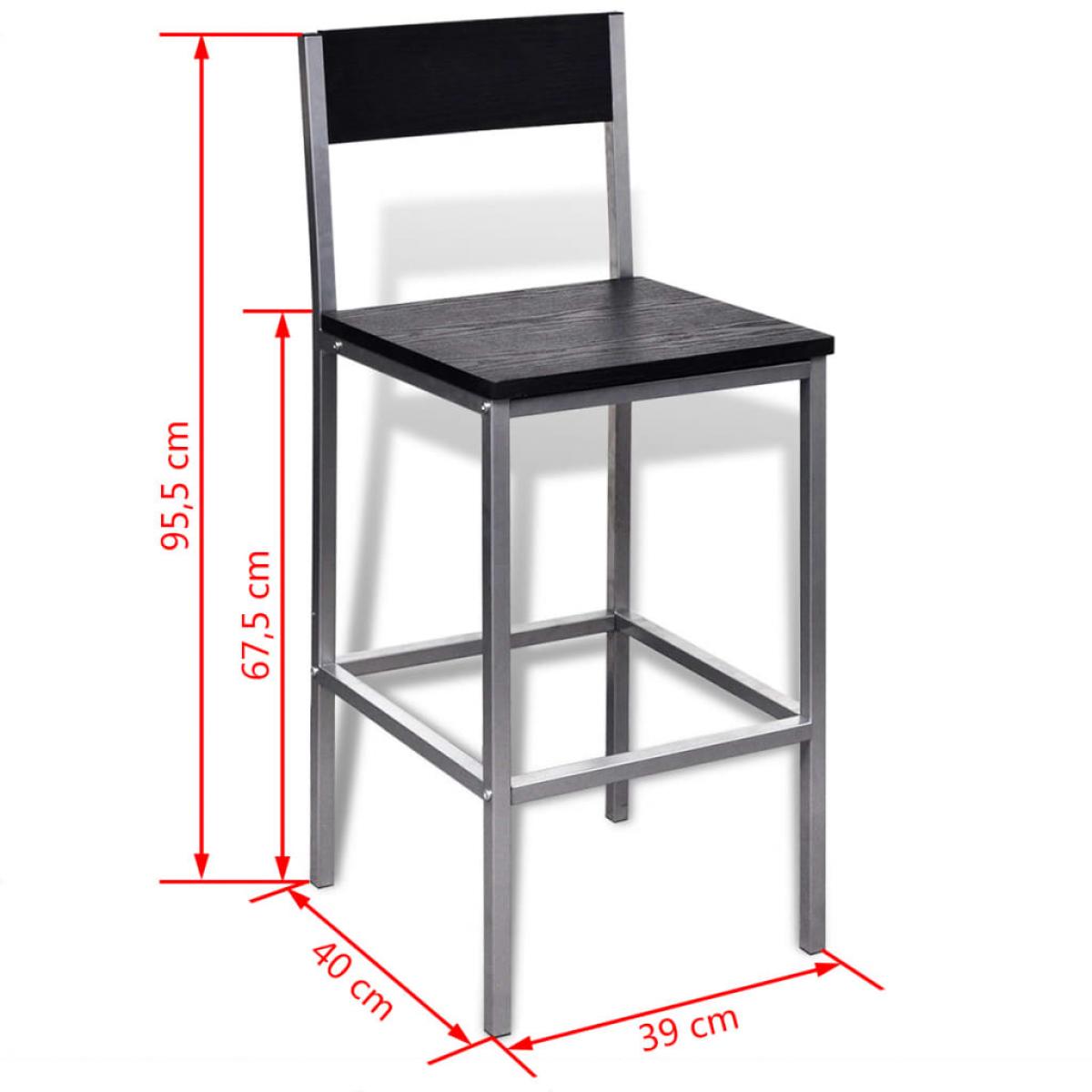 Mesa alta y taburetes de barra de cocina 