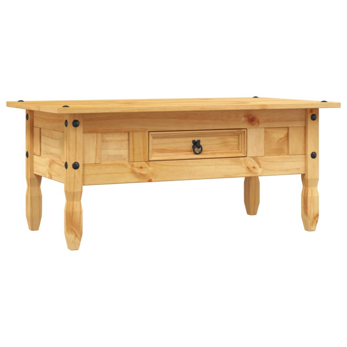 Mesa de centro Corona Range pino mexicano 100x55x44 cm