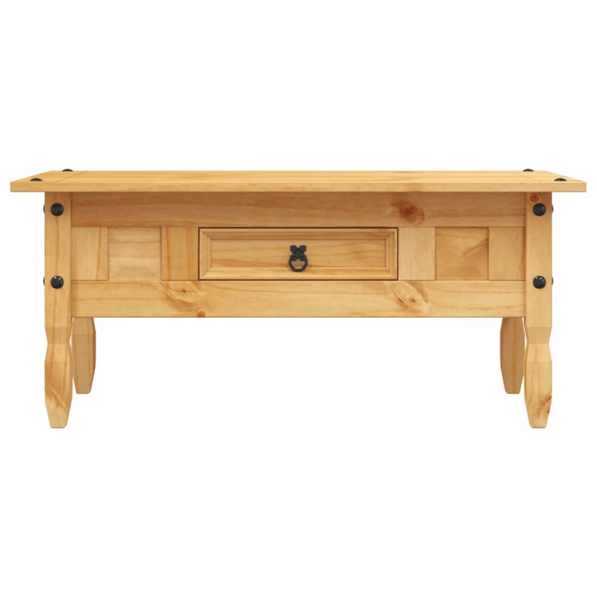 Mesa de centro Corona Range pino mexicano 100x55x44 cm