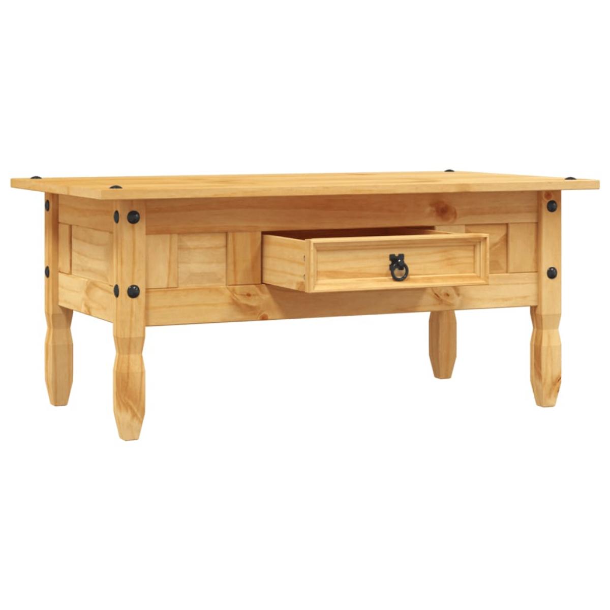 Mesa de centro Corona Range pino mexicano 100x55x44 cm