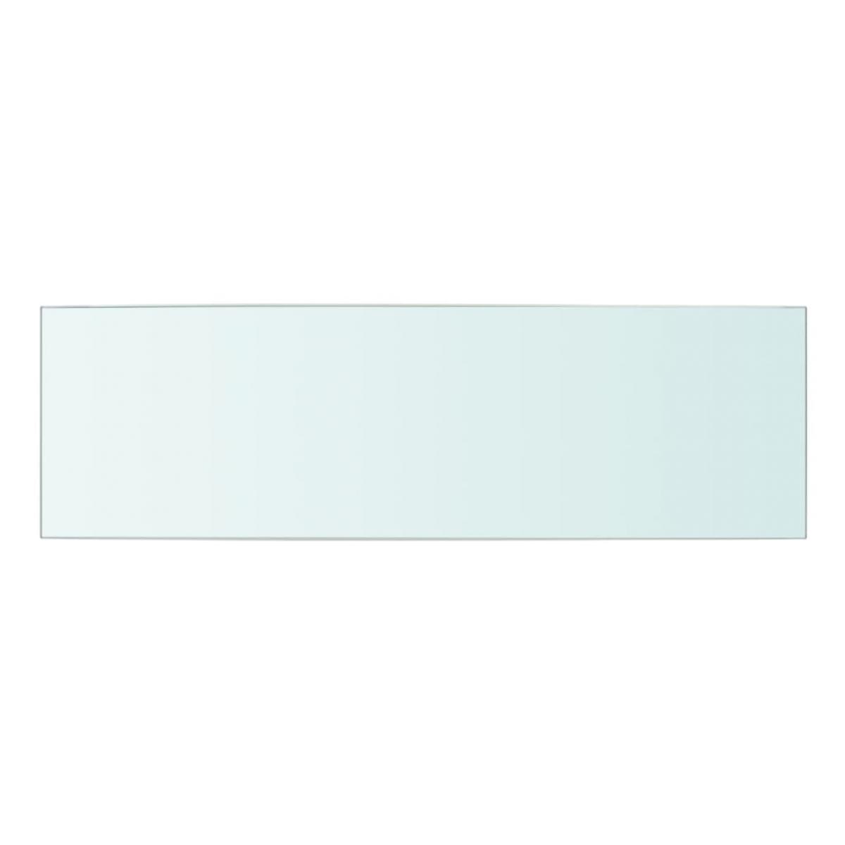 Panel de estante vidrio claro 50x15 cm