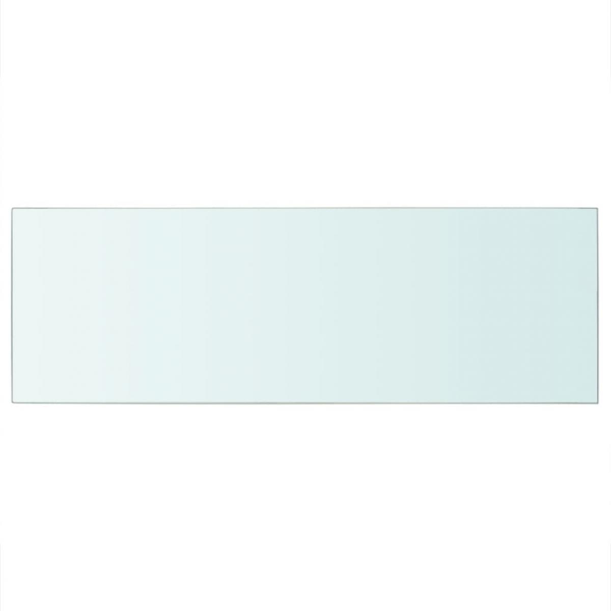 Panel de estante vidrio claro 70x25 cm