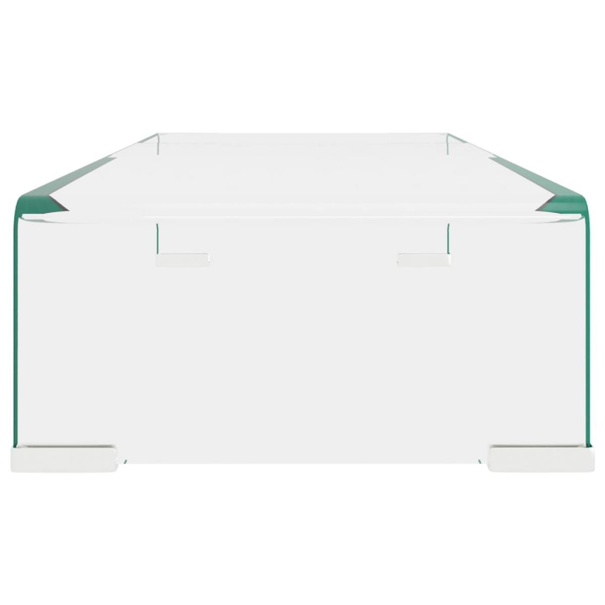 Soporte para TV/Elevador monitor cristal claro 60x25x11 cm