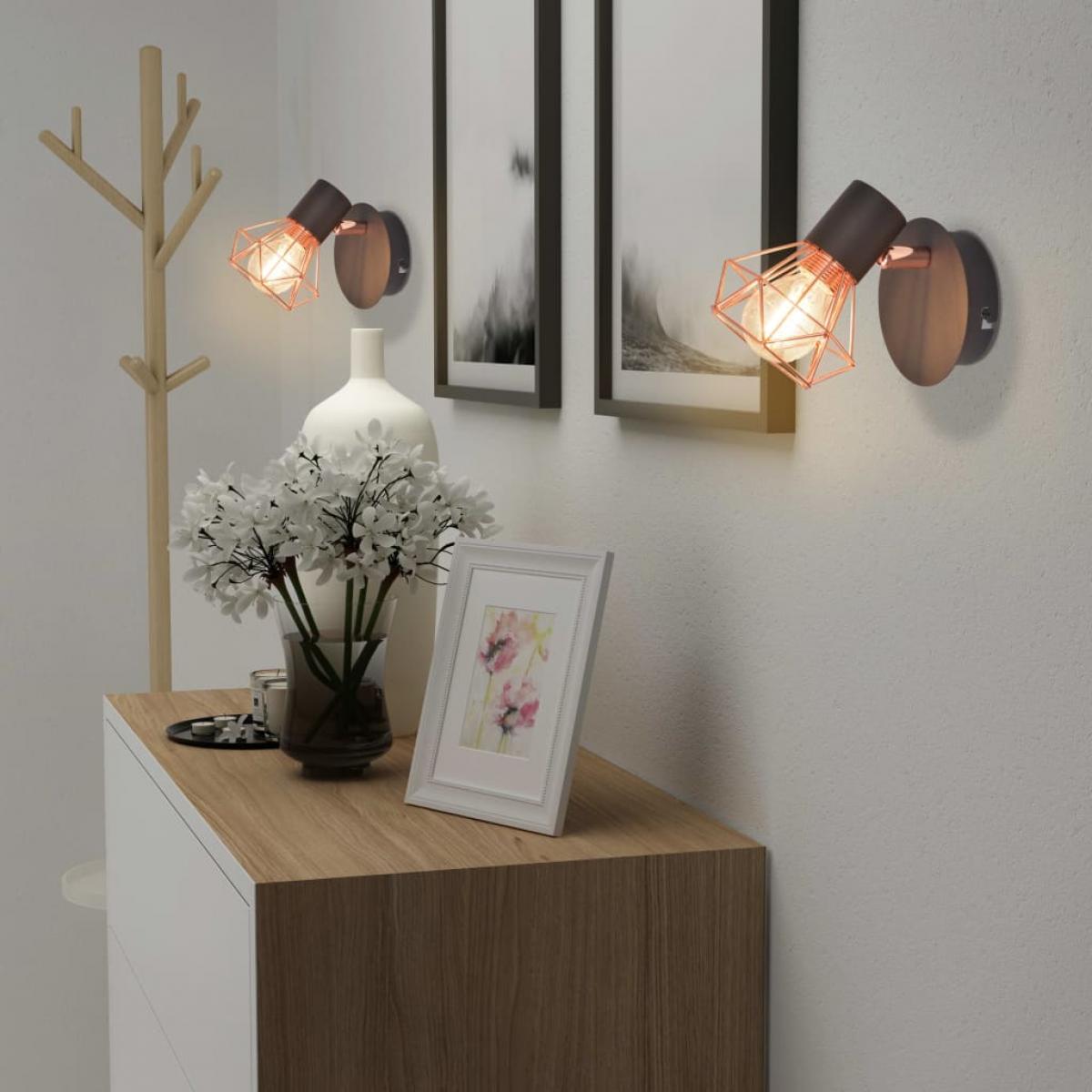 Lámparas de pared con 2 bombillas LED de filamento 2 uds 8 W