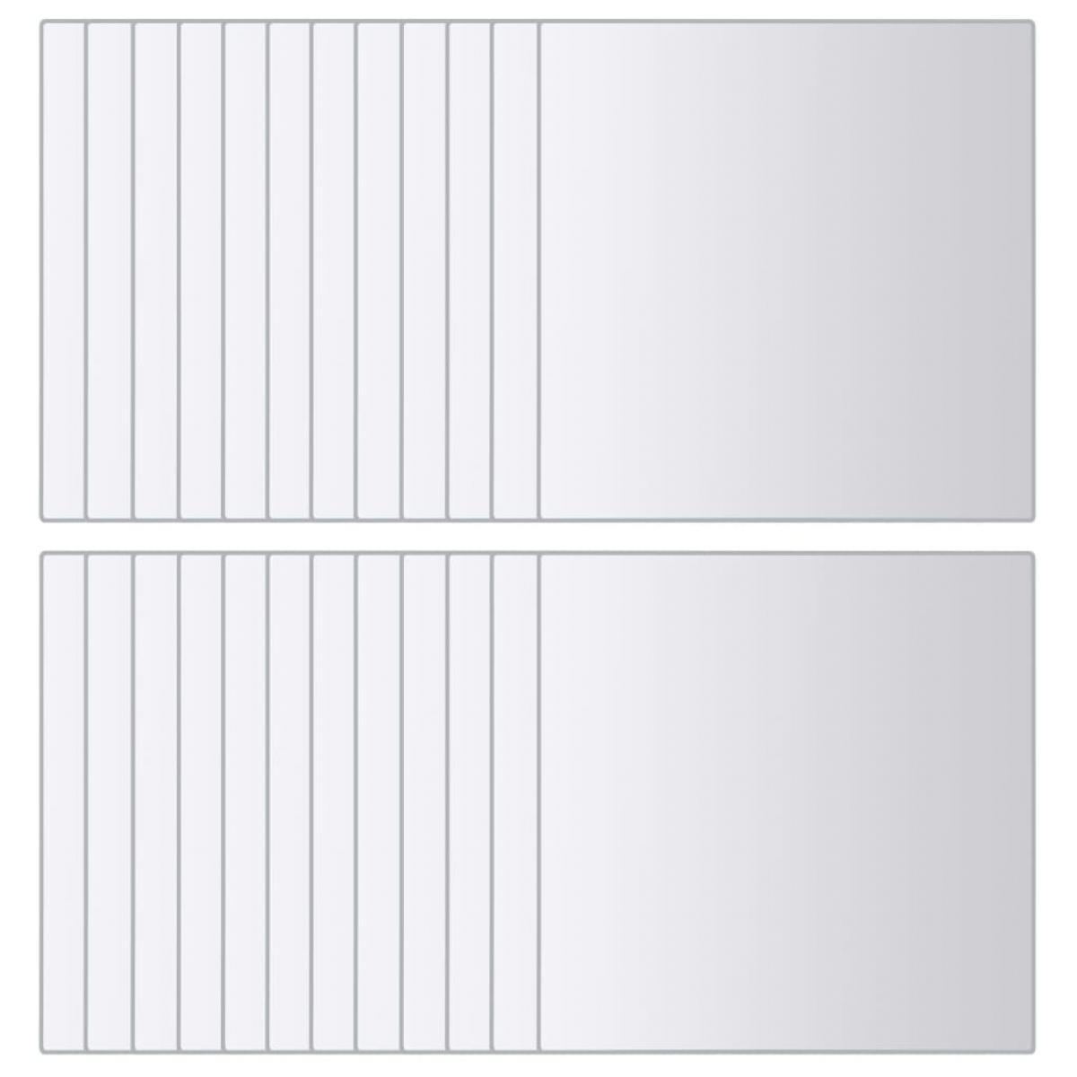 Azulejos de espejo 24 unidades cuadrados vidrio