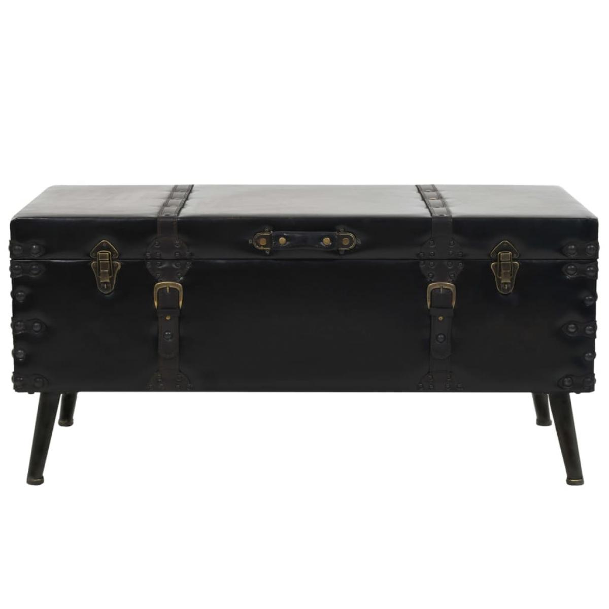 Mesa de centro de MDF y acero 102x51x48 cm