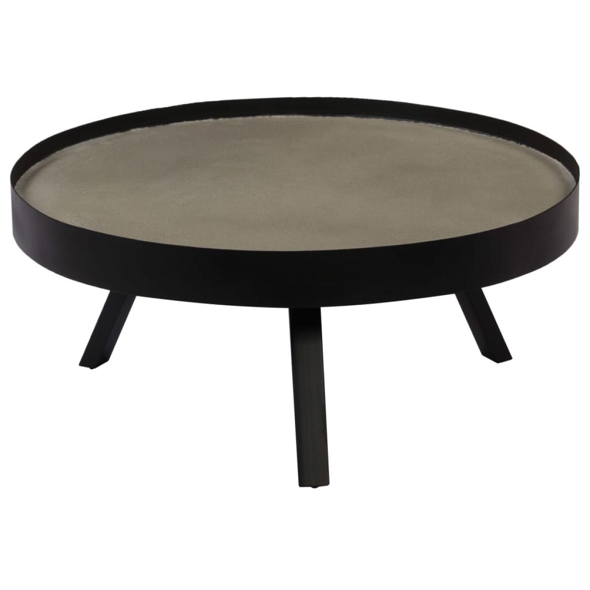 Mesa de centro con superficie de hormigón 74x32 cm